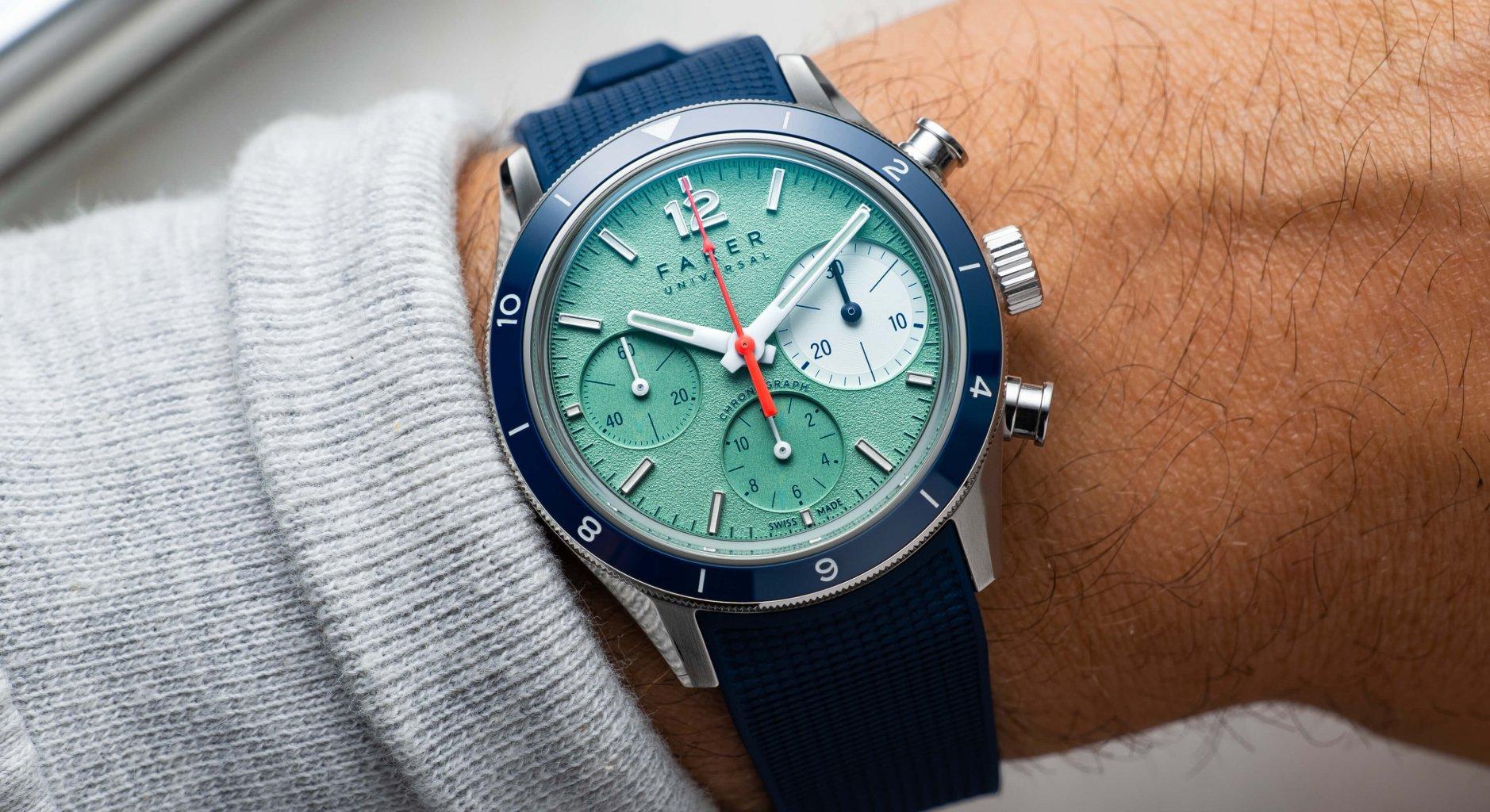 Farer Chalcot 38.5mm Swiss Made Chronograph Watch