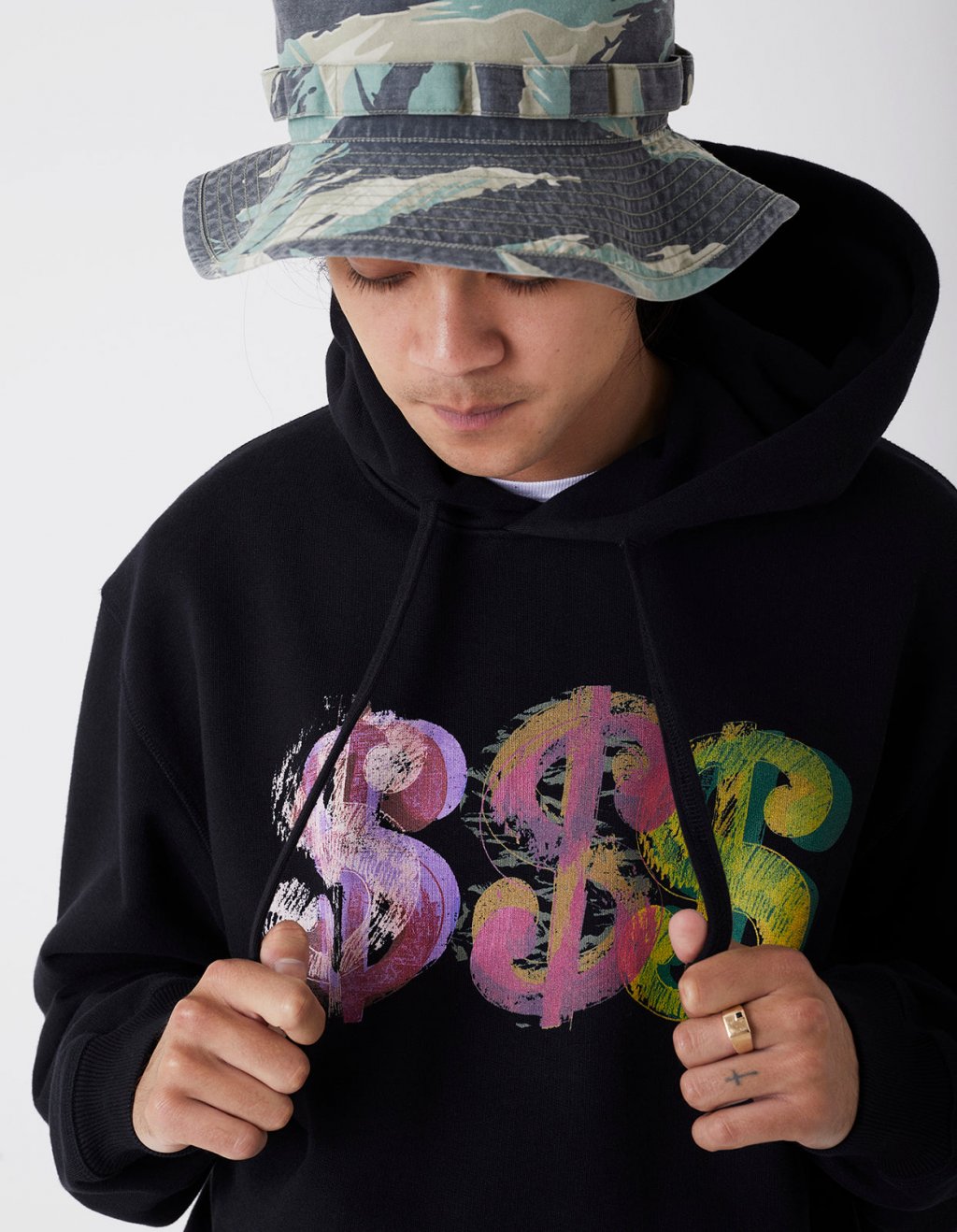 Maha Warhol Dollar Sign Hooded Sweat