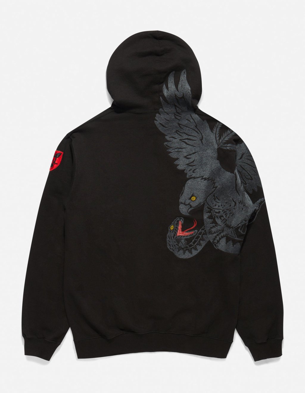 Maharishi Eagle vs. Snake Embroidered Hooded Sweat