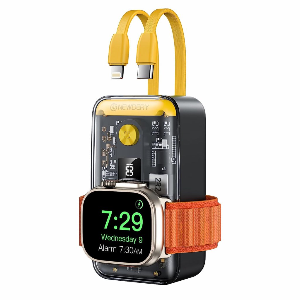 Newderry Apple Watch Charger and Power Bank