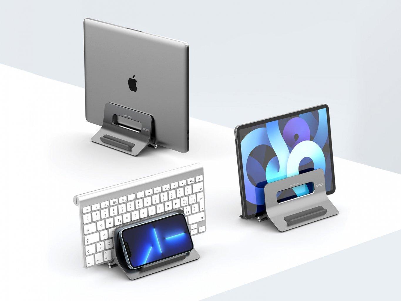 SODI Vertical Laptop Stand – Gravity based docking