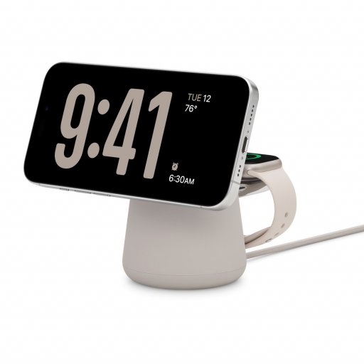 image of Belkin BOOST↑CHARGE PRO 2-in-1 Wireless Charging Dock with MagSafe