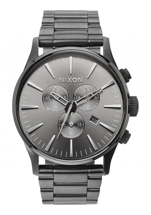 nixon sentry chrono watch gunmetal