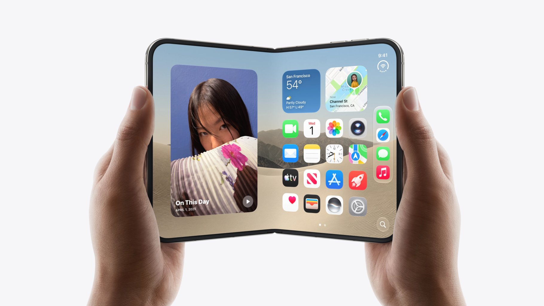 Photo 1 of iPhone Duo – the first foldable phone by Apple