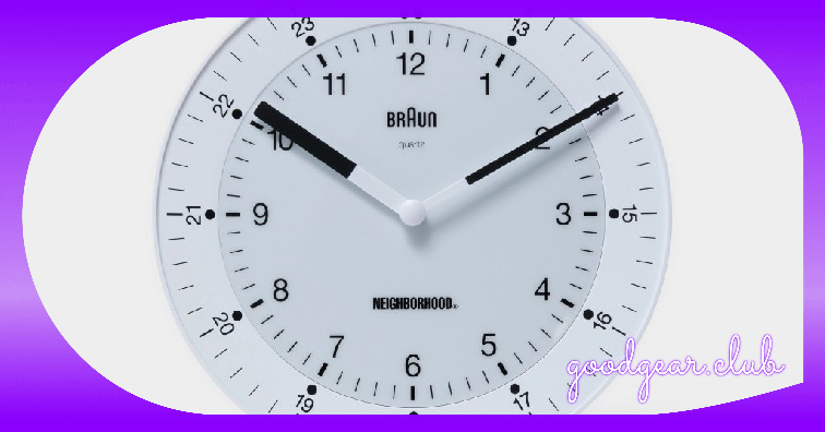 Neighborhood x BRAUN Wall Clock — Good Gear Club. Good gear, great